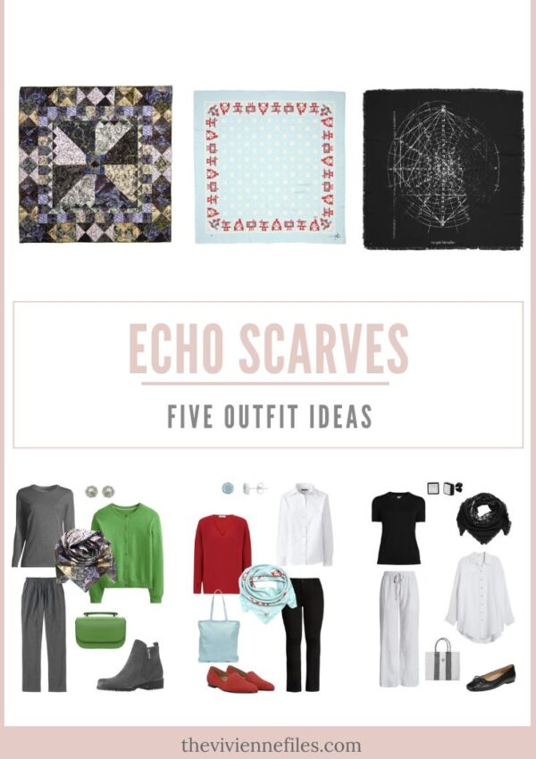 Five Outfit Ideas, based on Echo 100 Limited Edition scarves