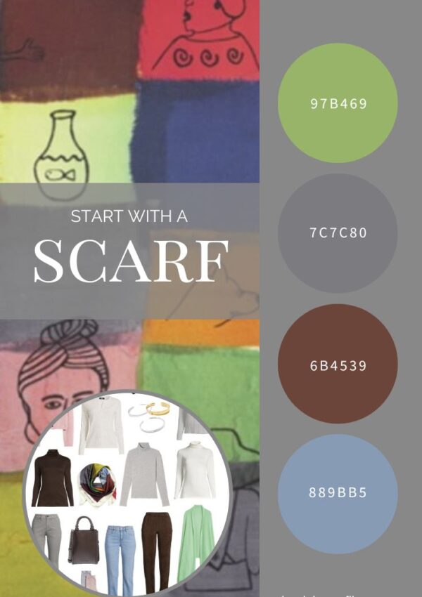 Is Your Wardrobe Mostly Neutrals Start with a Scarf - Echo Scarf by Amy & John Wickersham