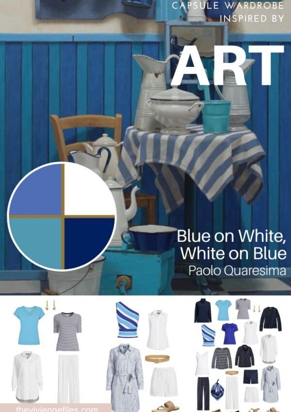 Need a Wardrobe Plan for Summer Start with Art - Blue on White, White on Blue by Paolo Quaresima