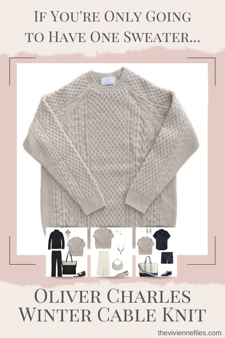 oliver charles winter cable knit