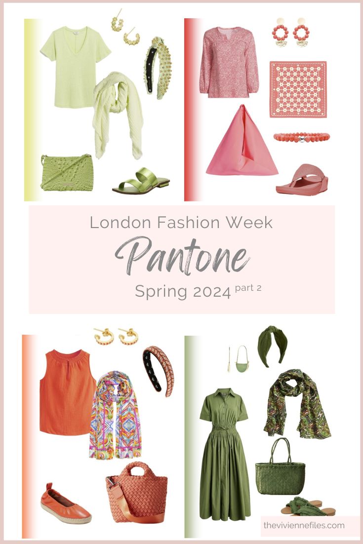 Looking for a New Accent Color Part 2 - Pantone London Fashion Week Spring 2024