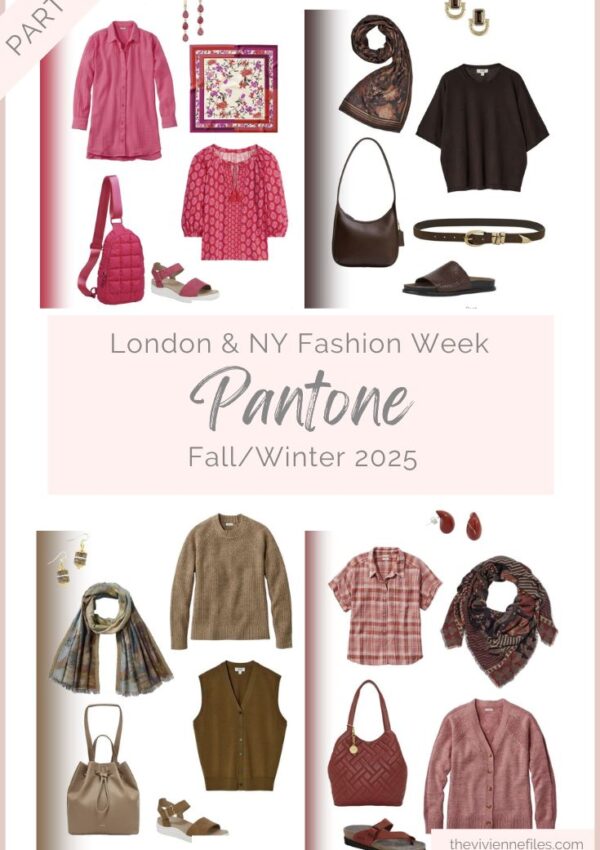 Another Five New Pantone Colors (Red and Brown!), and Five “French Five-Piece” Wardrobes”