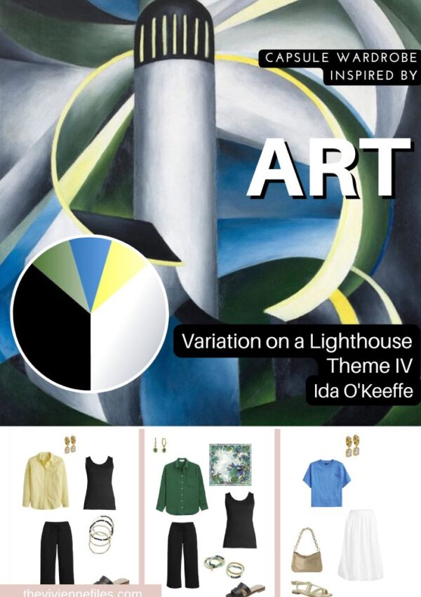 Like a Base of Black and White Start With Art - Variation on a Lighthouse Theme IV by Ida O'Keeffe