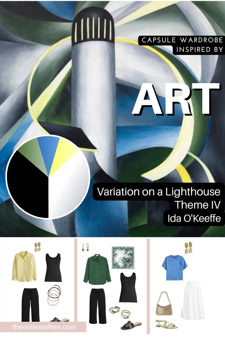 Like a Base of Black and White Start With Art - Variation on a Lighthouse Theme IV by Ida O'Keeffe