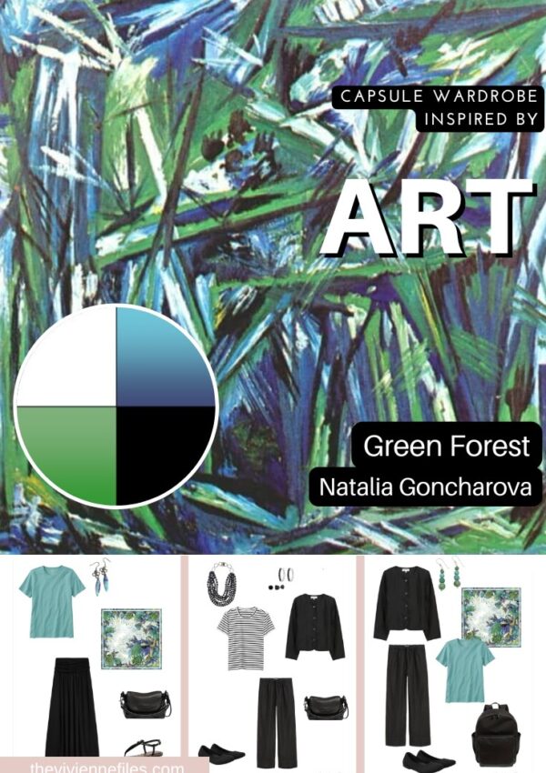 Love Black & White, but Crave Nature Start With Art - Green Forest by Natalia Goncharova (1)