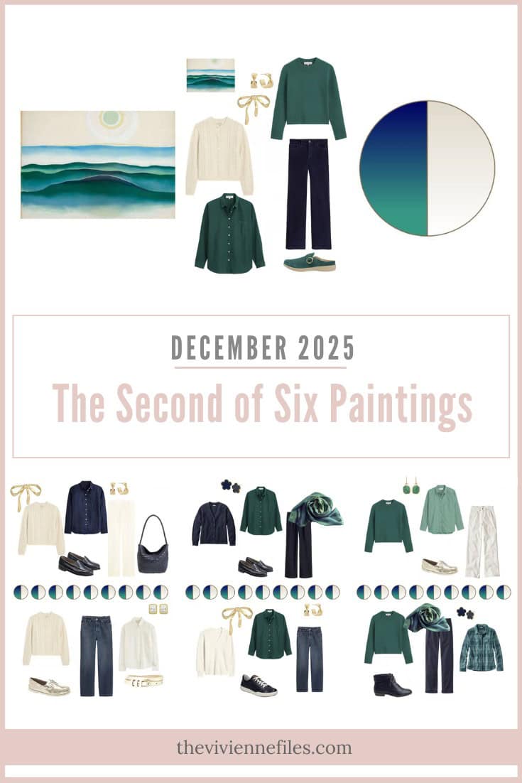 December 2025 Six Paintings – 12 Months #2: Sun, Water Maine by Georgia O’Keeffe