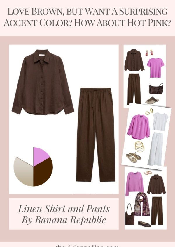 Love Brown, but Want A Surprising Accent Color How About Hot Pink