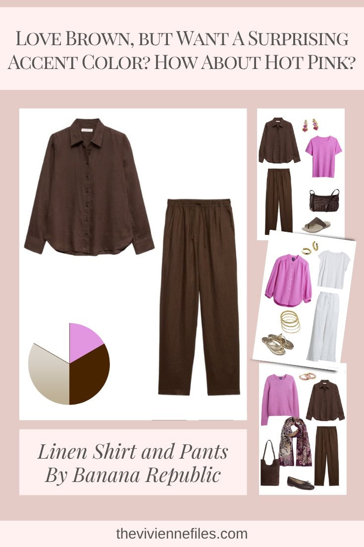 Love Brown, but Want A Surprising Accent Color How About Hot Pink