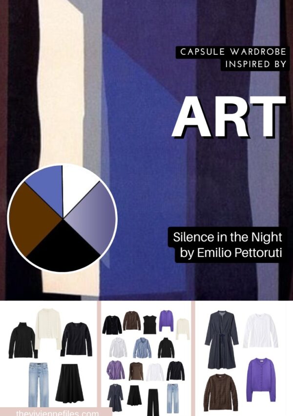 A capsule wardrobe inspired by art - Silence in the Night by Emilio Pettoruti