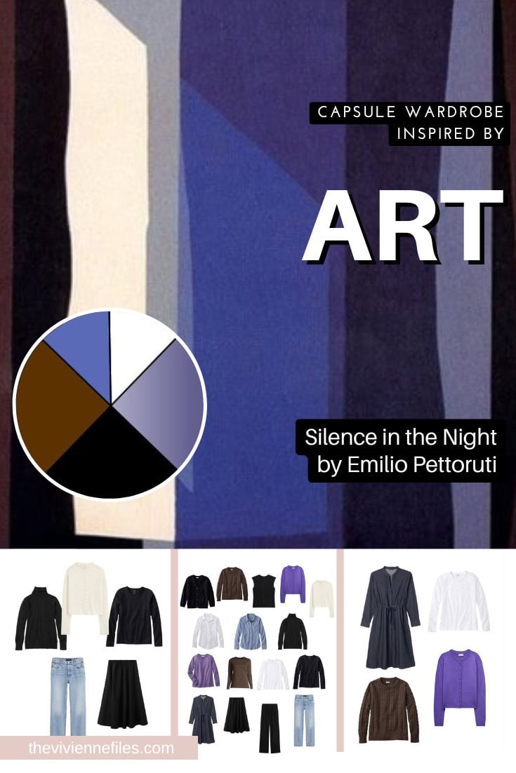 A capsule wardrobe inspired by art - Silence in the Night by Emilio Pettoruti