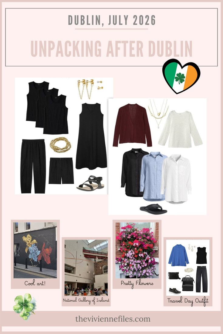 Unpacking after Dublin, or The Most Boring Travel Capsule Wardrobe Possible