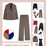 Year #3 of Start With a Suit - Boden Navy & Camel Stripe