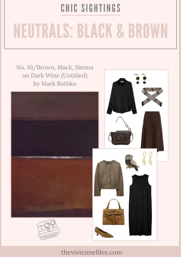 Chic Sightings - Combining Two Neutrals Black & Brown