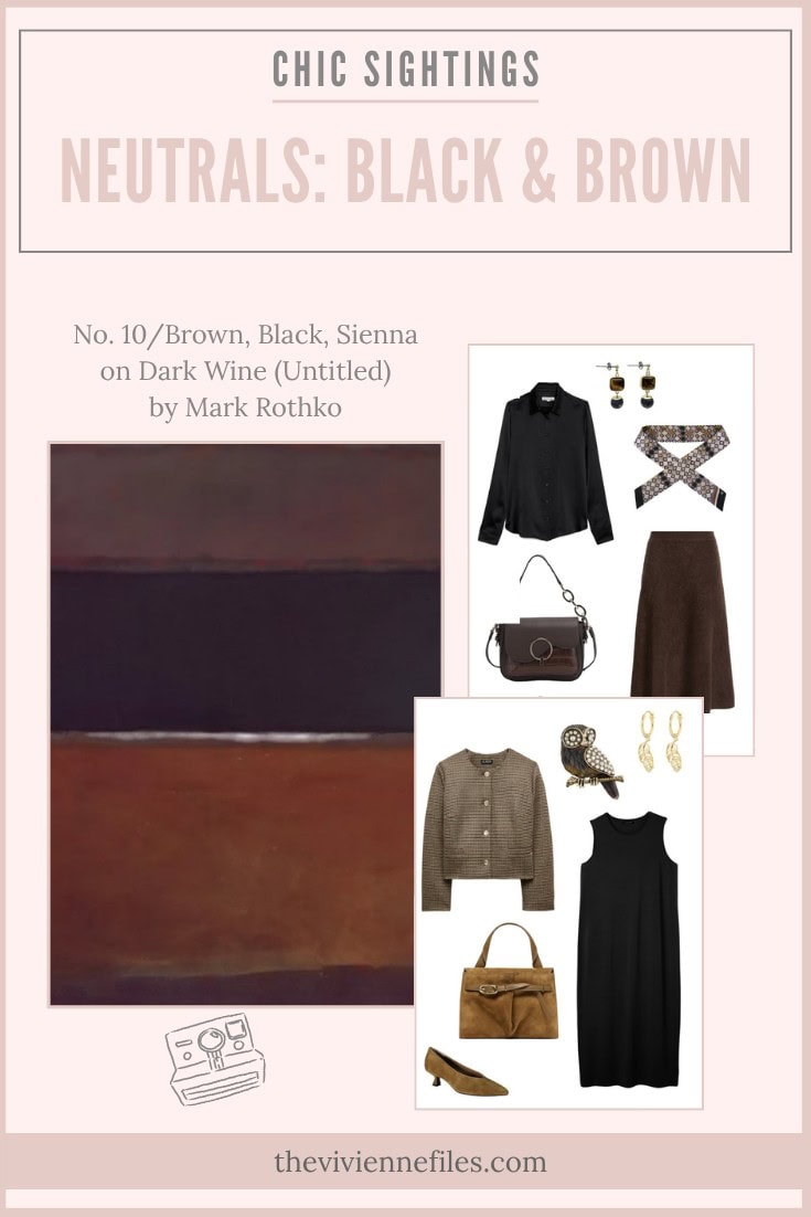 Chic Sightings - Combining Two Neutrals Black & Brown