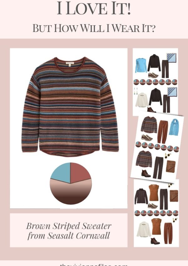 I Love It But How Will I Wear It Brown Striped Sweater from Seasalt Cornwall