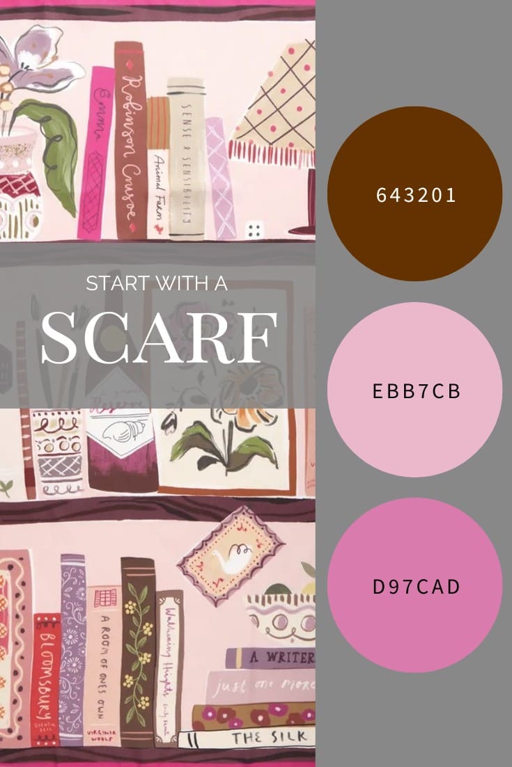 Loving Brown, but Needing Pink? Start With a Scarf - Bookworm by Echo