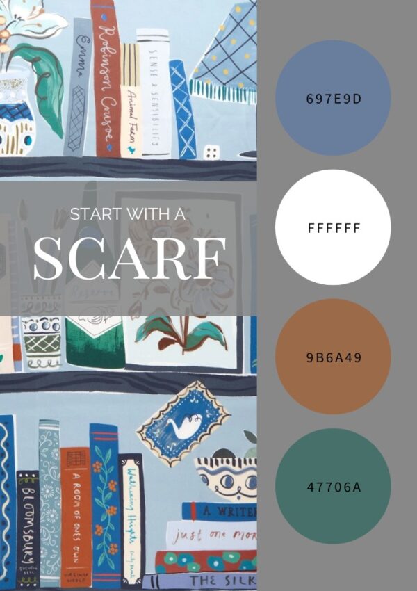 Must Have Denim Start With a Scarf - Bookworm (in blue) by Echo